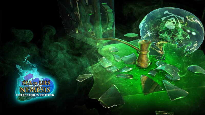 Shattered Glass with Skull
