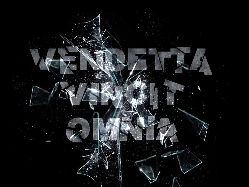 shattered glass with text overlay