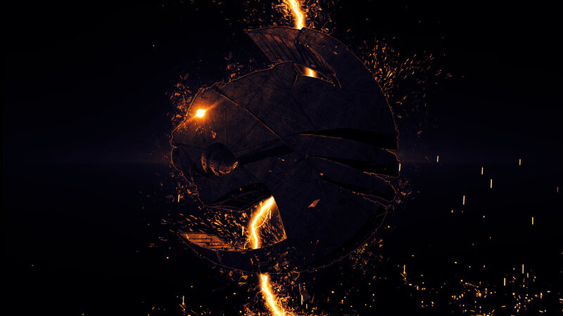 Shattered Helmet with Sparks