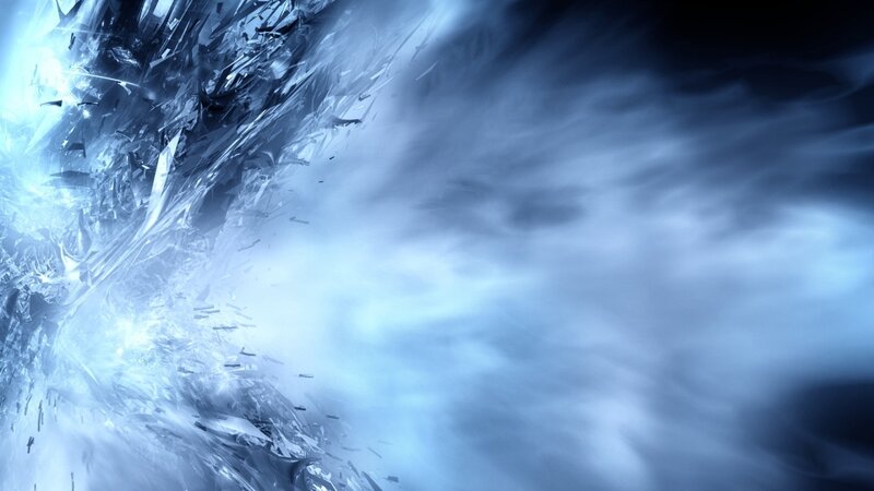 Shattered Ice Explosion — Blue