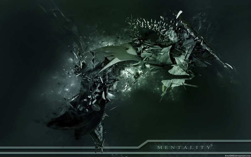 Shattered Mechanical Object — Black