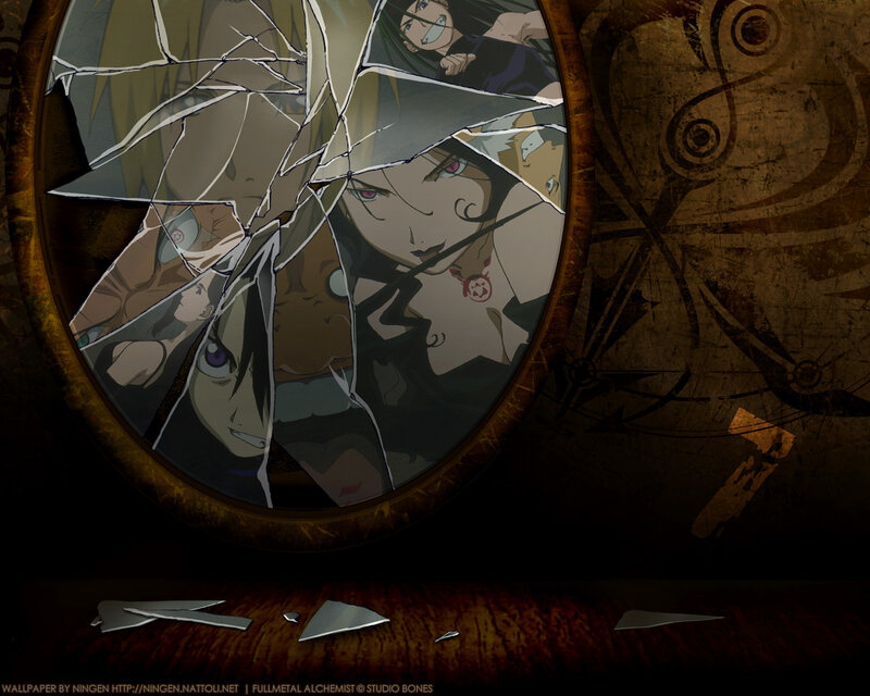 shattered mirror reflection