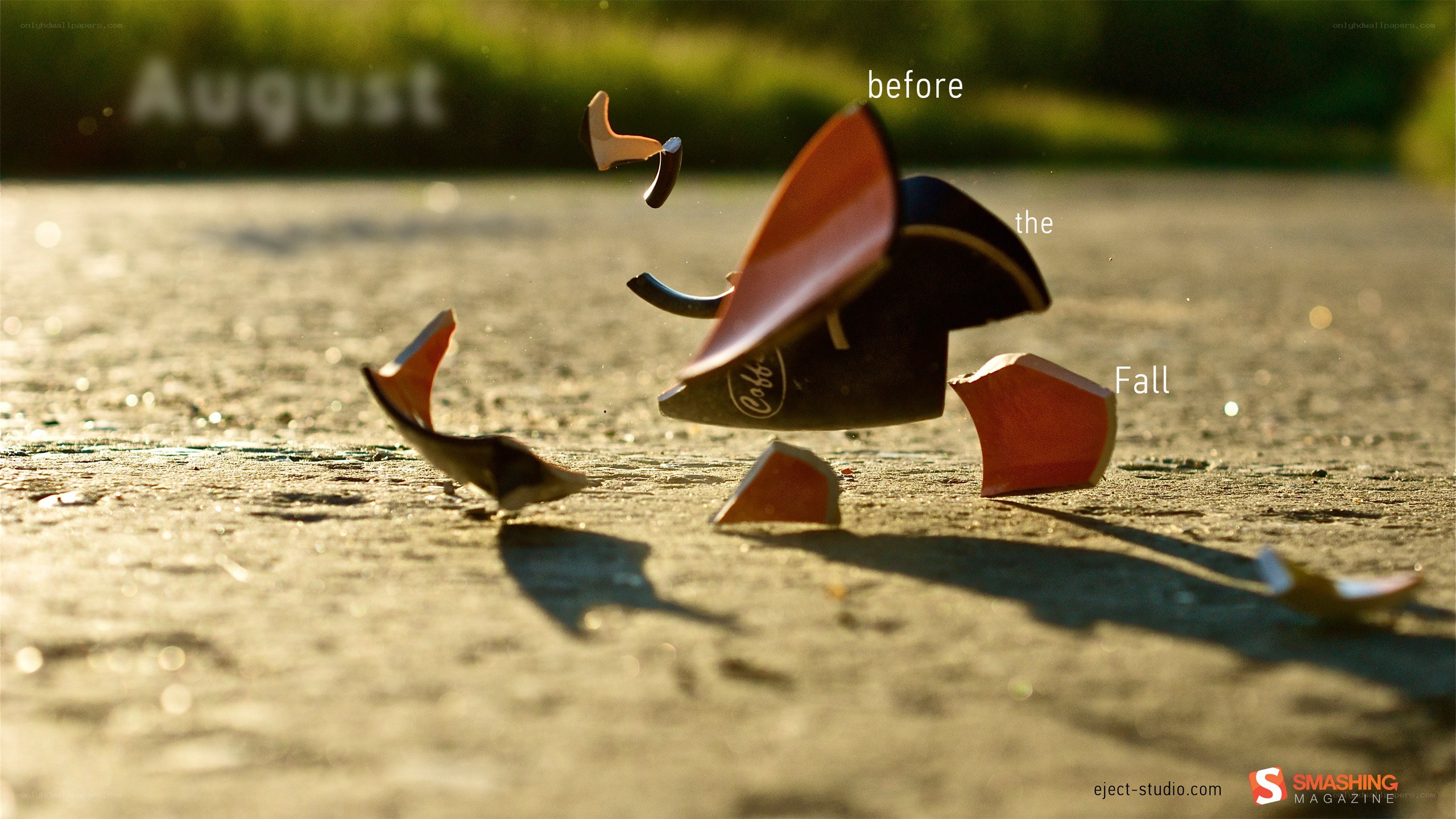 shattered object in motion
