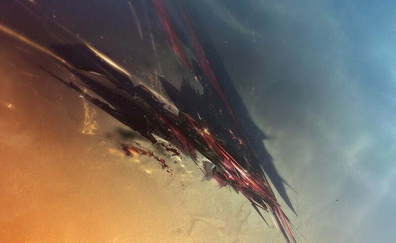 Shattered Object on Ground
