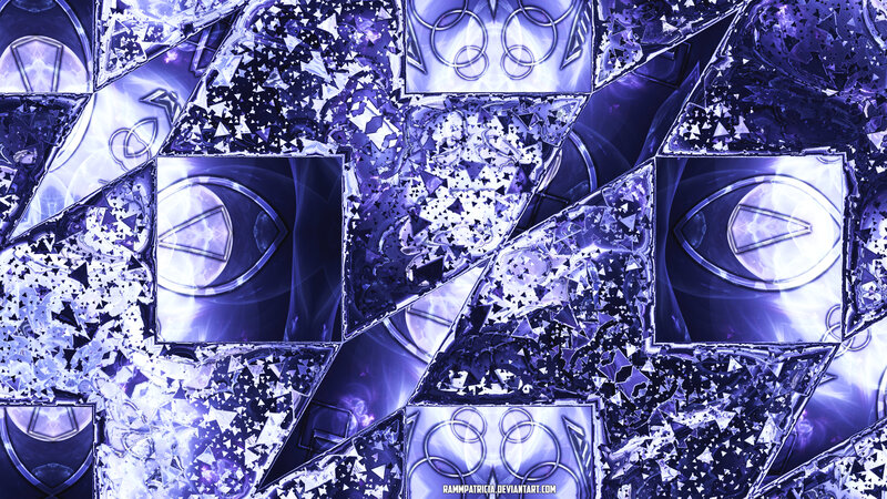 Shattered Purple Glass