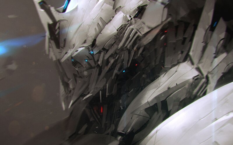 Shattered Robot Wreckage