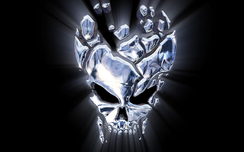 Shattered Silver Skull — Dramatic