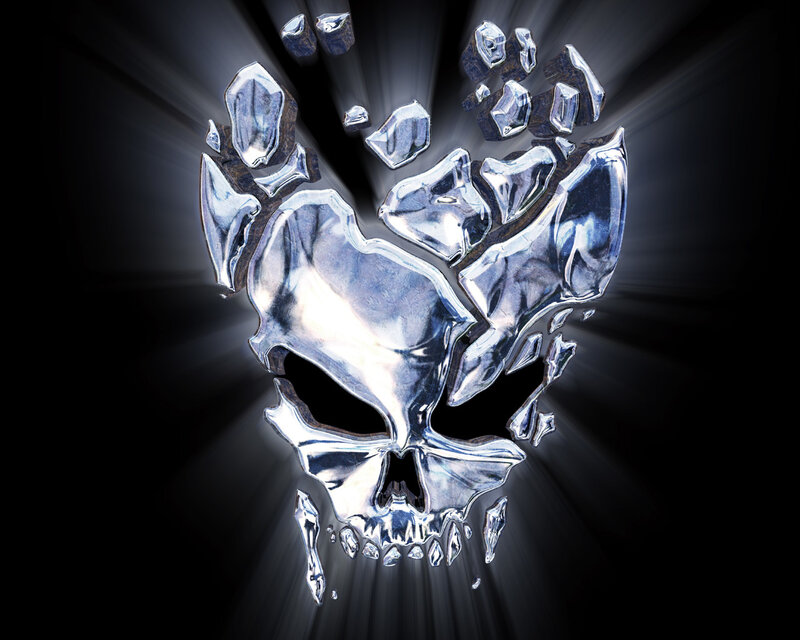 Shattered Silver Skull