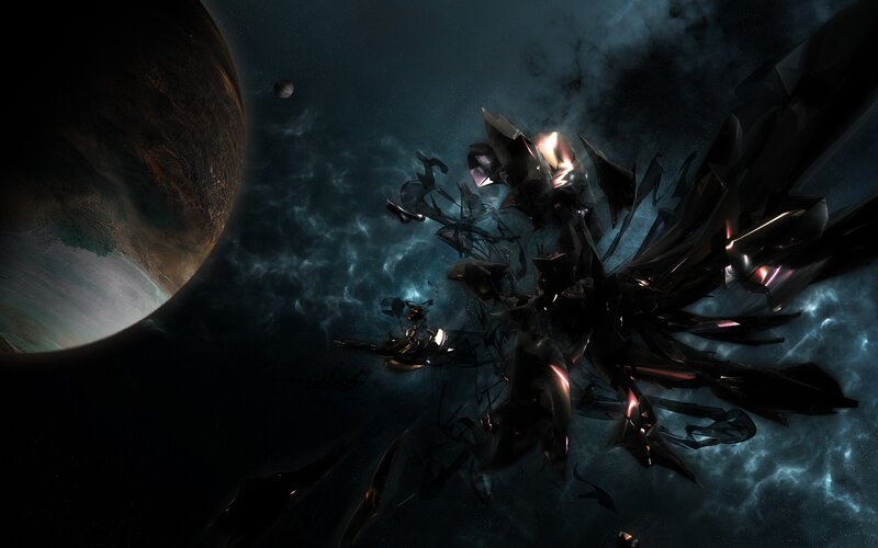 Shattered Spacecraft Debris