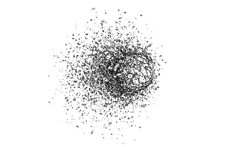 shattered sphere explosion