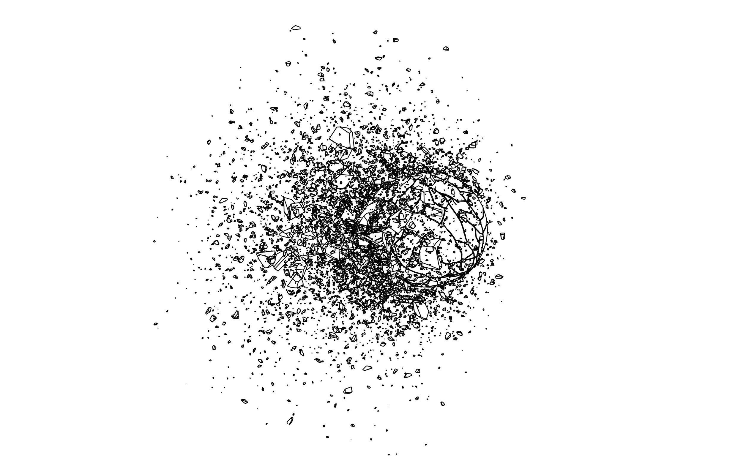 shattered sphere explosion