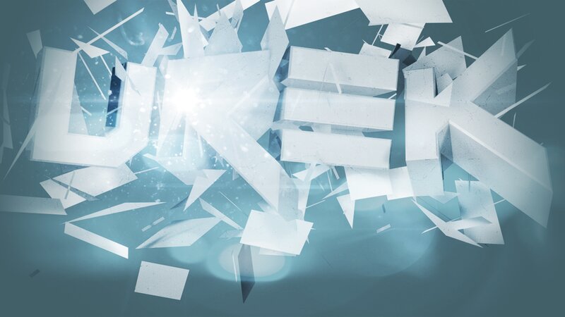 Shattered White Letters