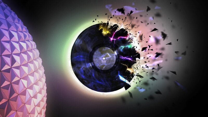 Shattering Vinyl Record — Purple