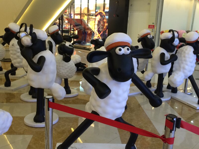 Shaun the Sheep Statues