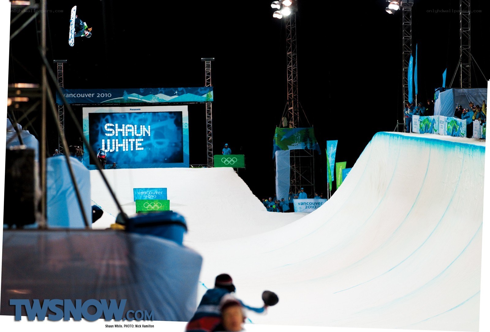 Shaun White in mid-air