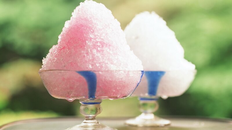 Shaved ice desserts