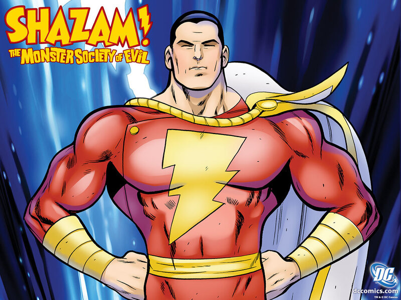 Shazam in red costume