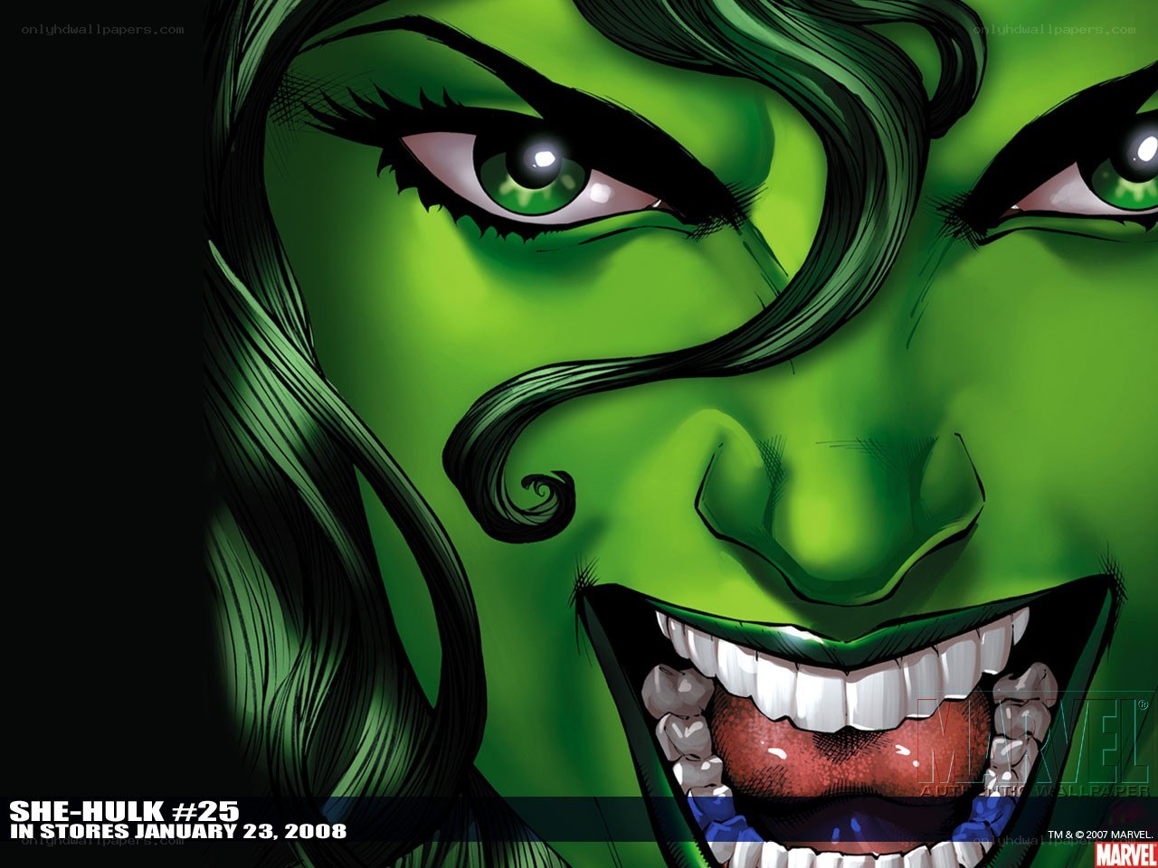 She-Hulk comic cover art