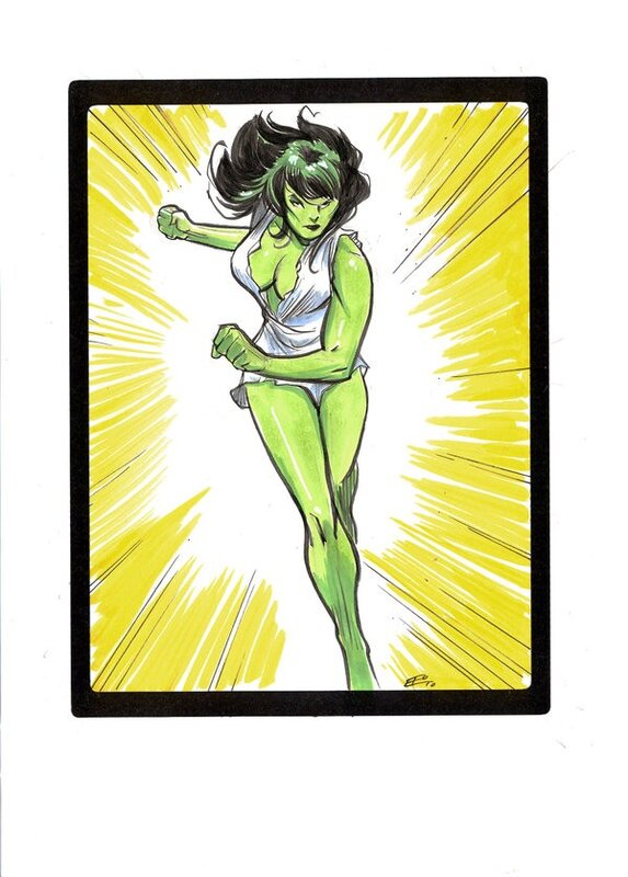 She-Hulk in action