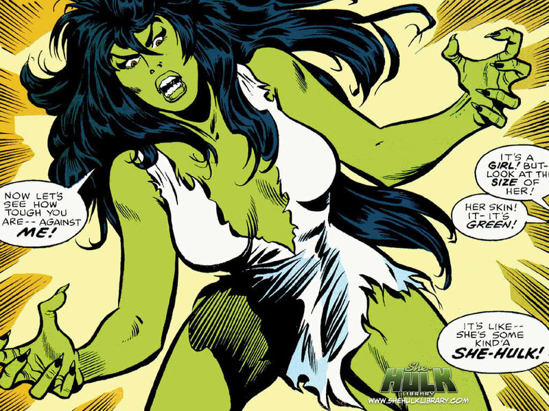 She-Hulk in action