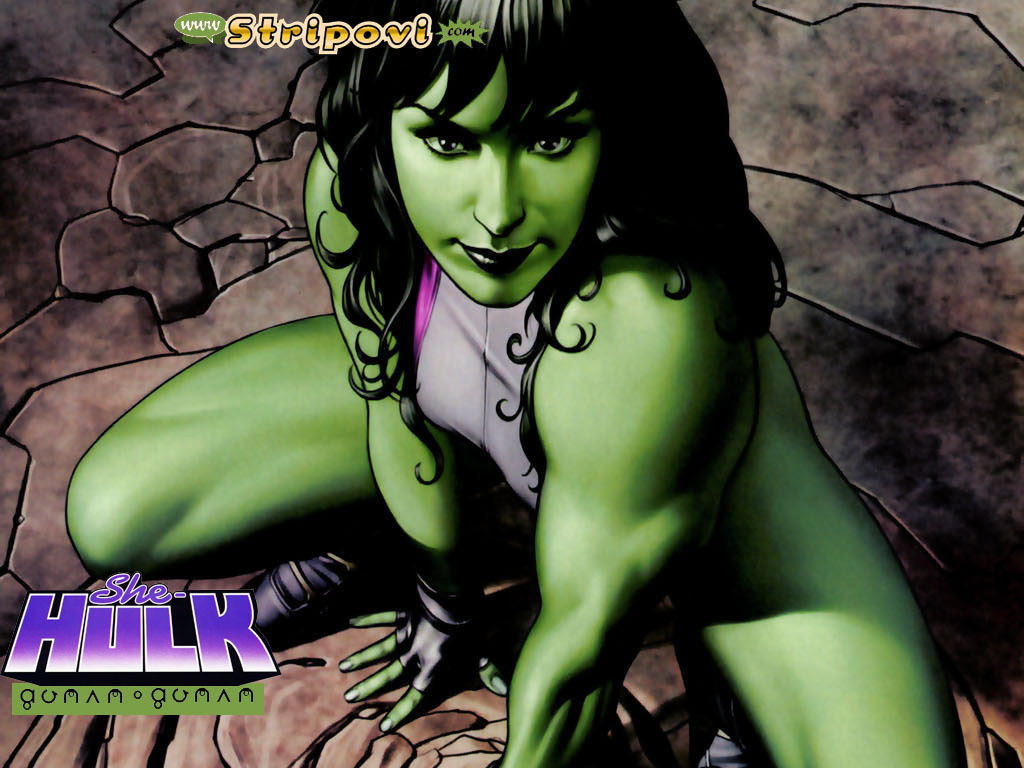 She-Hulk in comic art