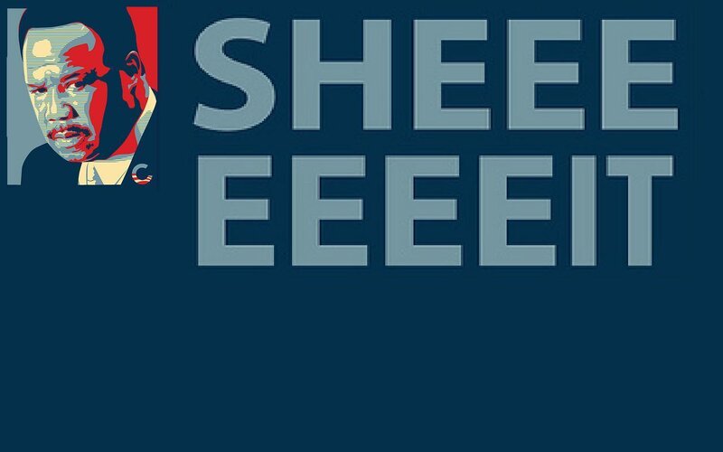 Sheeeit political poster