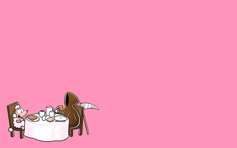 Sheep and Grim Reaper