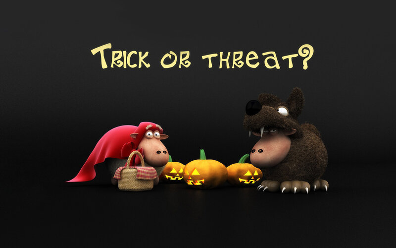 Sheep and Wolf Characters — Black