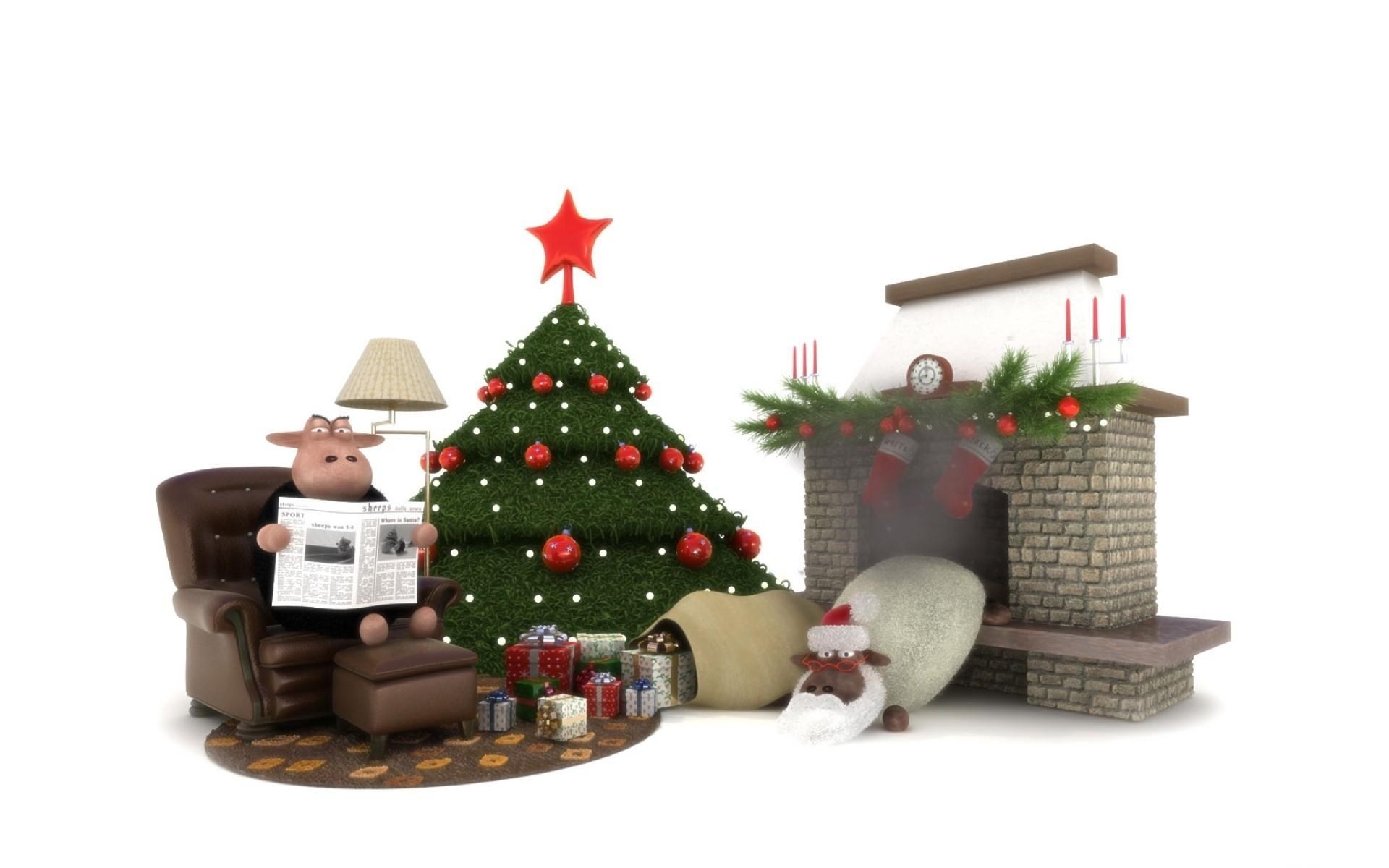 Sheep at Christmas