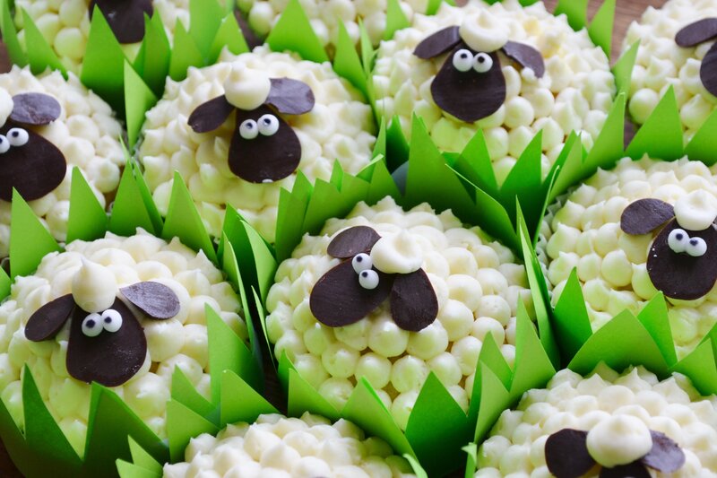 Sheep Cupcakes