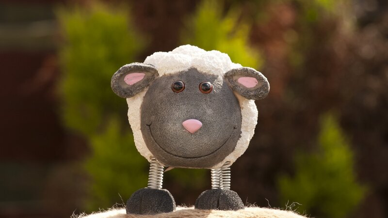 Sheep Figurine — White, Calm