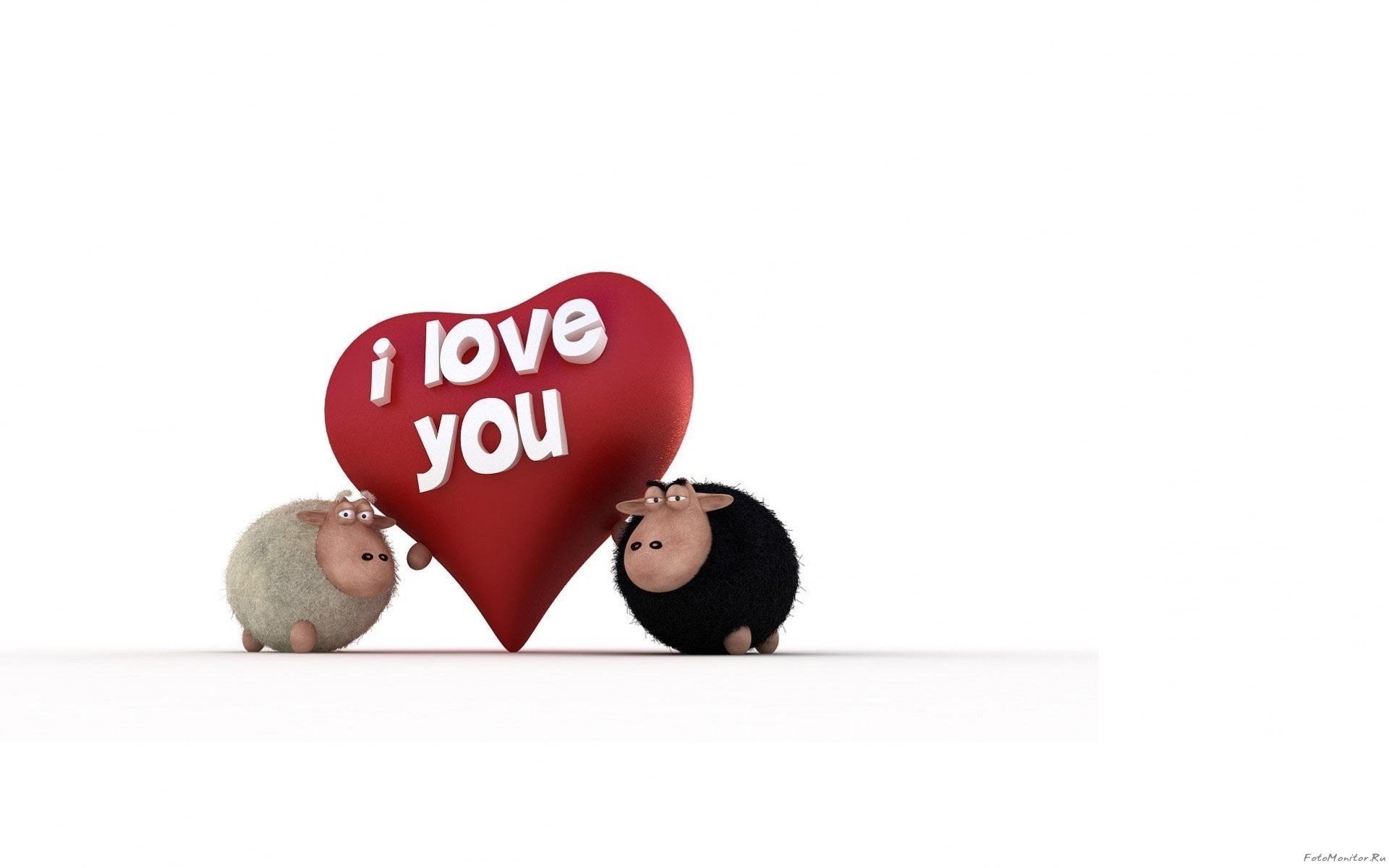 sheep holding heart sign