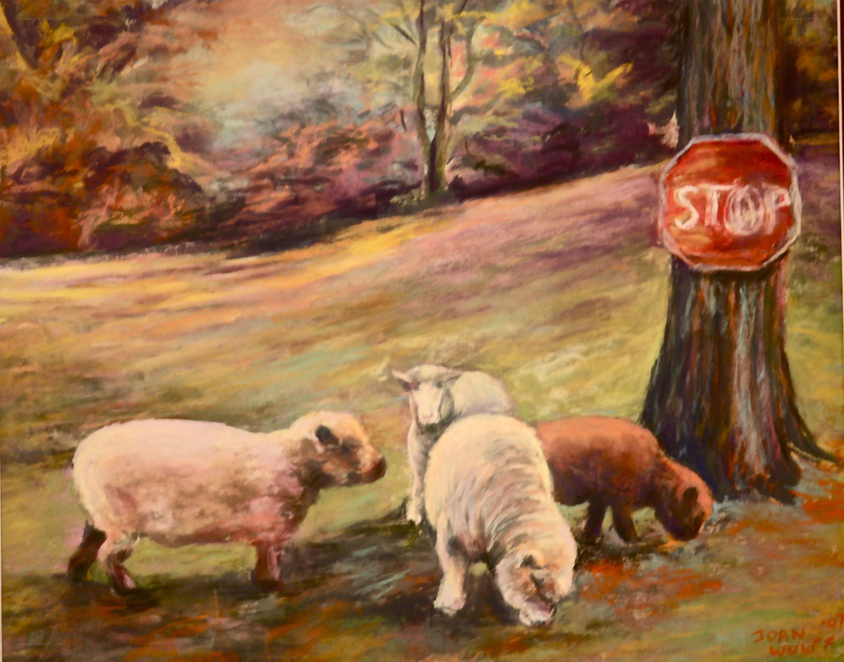 Sheep in a Pastoral Scene