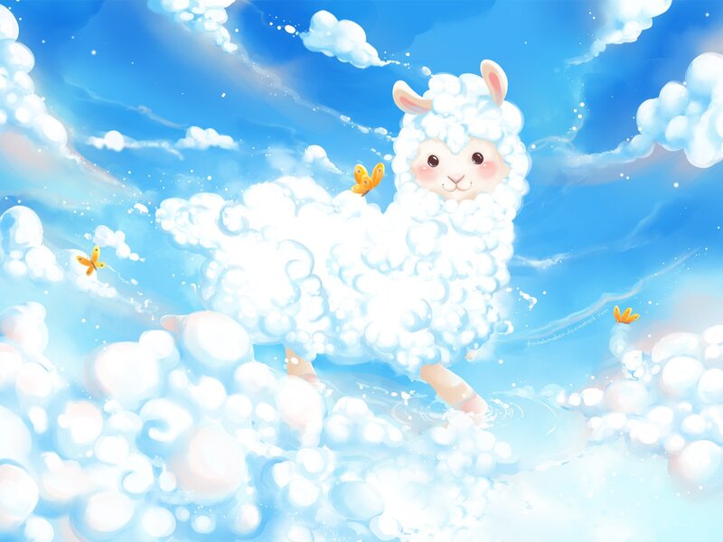 Sheep in Clouds