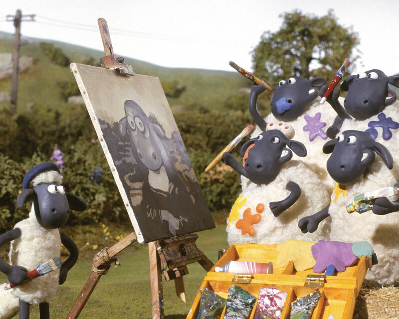 Sheep Painting on Canvas