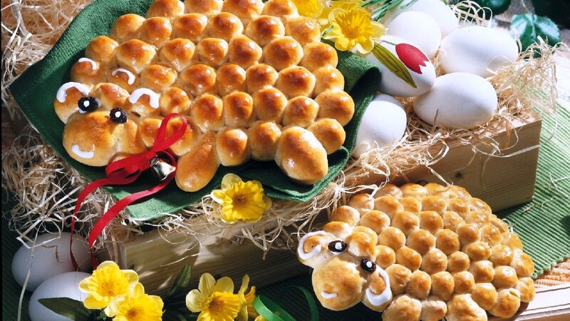 Sheep-shaped Bread