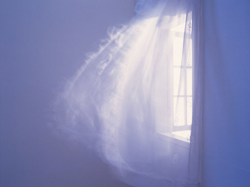 Sheer Curtain at Window