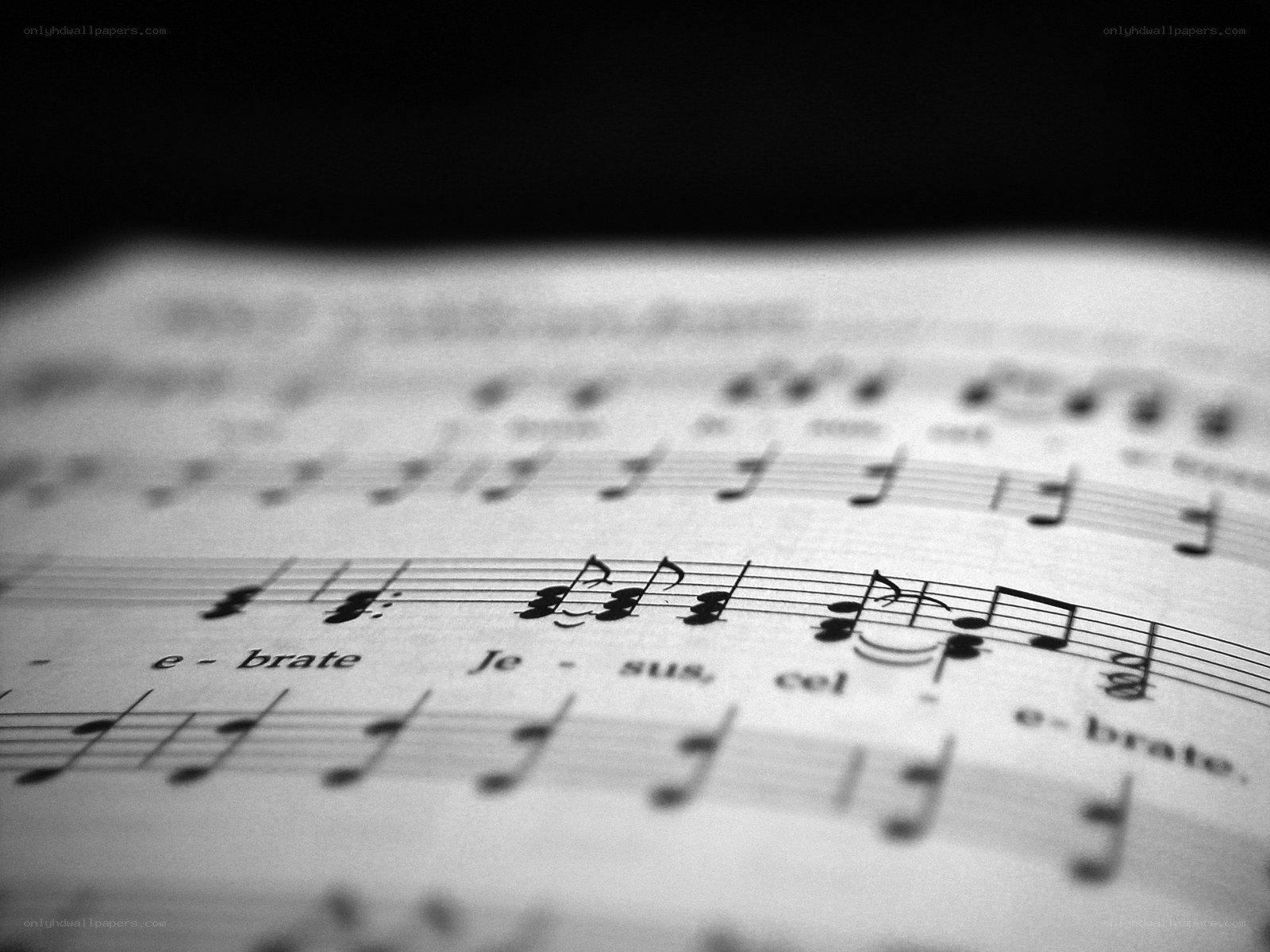 sheet music close-up