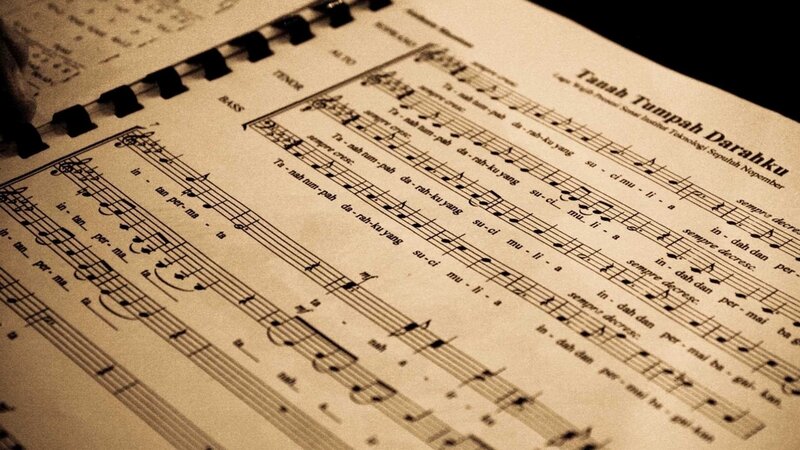 sheet music for Tanah Tumpah Darahku