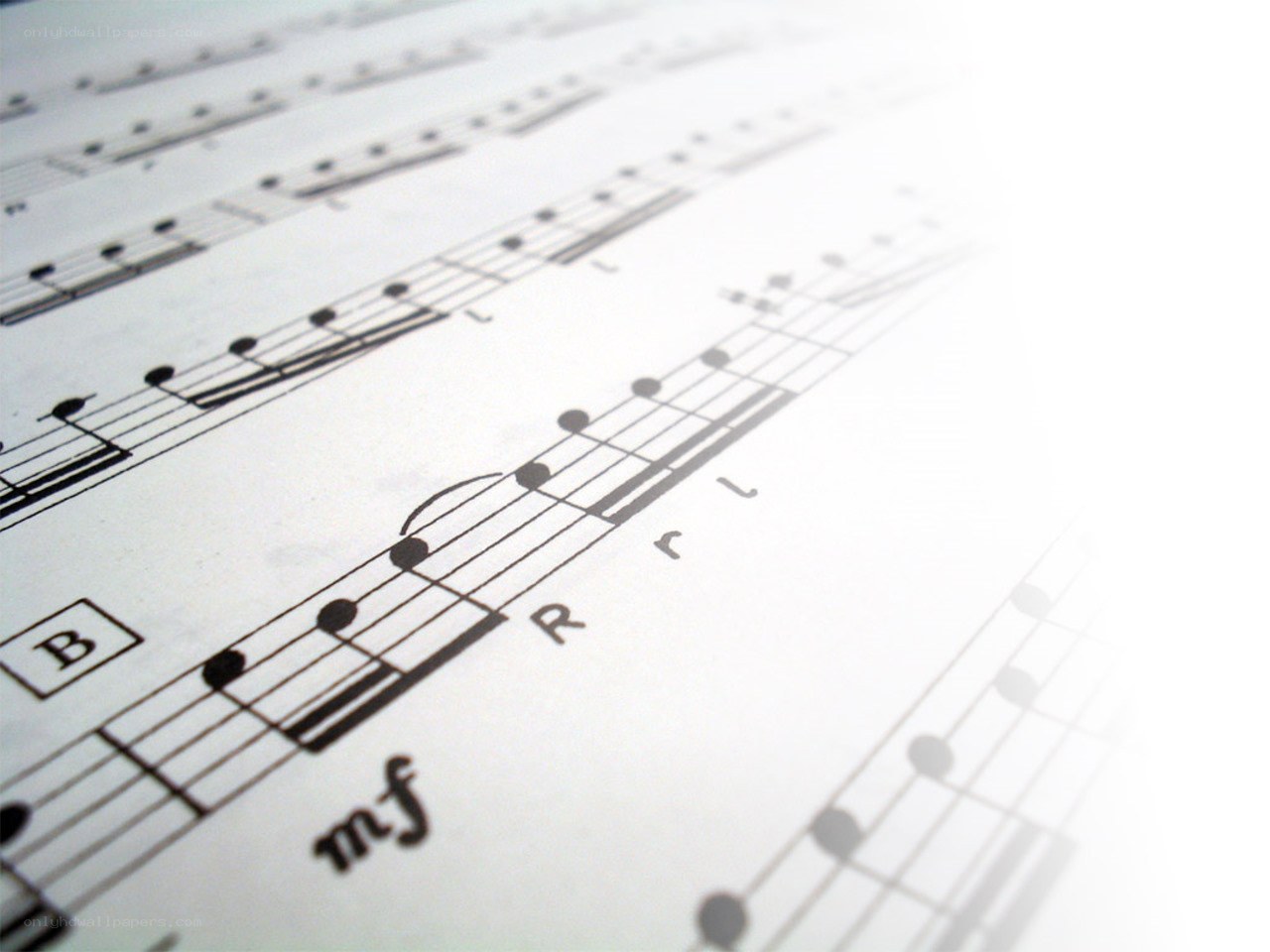 sheet music for wind instrument