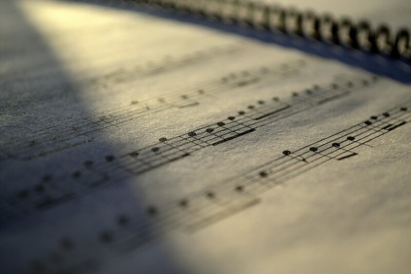 Sheet Music in Sunlight