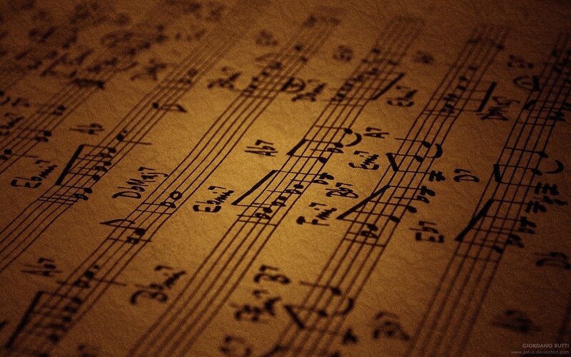 Sheet Music on Paper