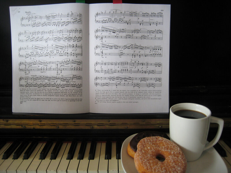 Sheet Music on Piano
