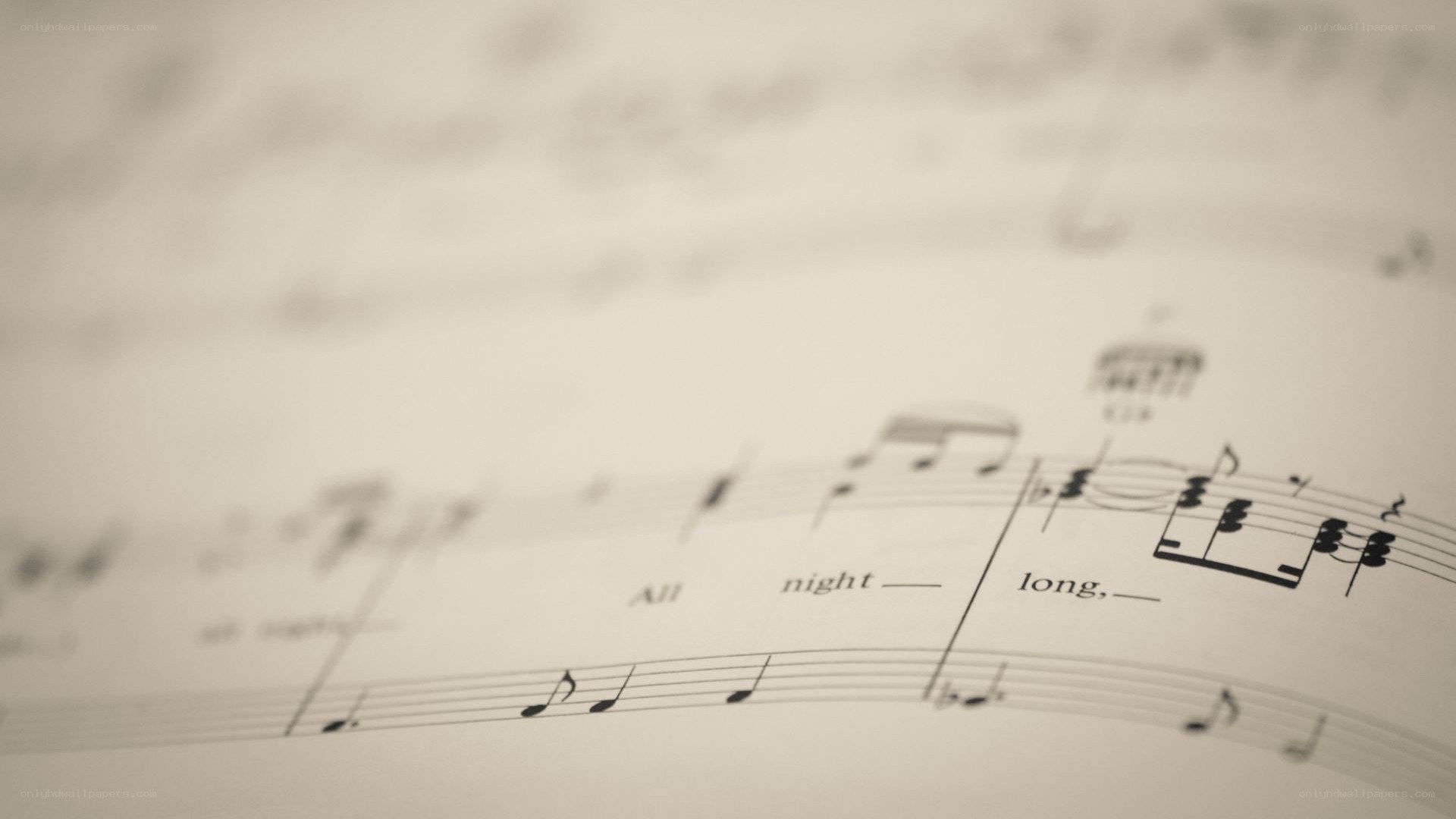 sheet music with lyrics