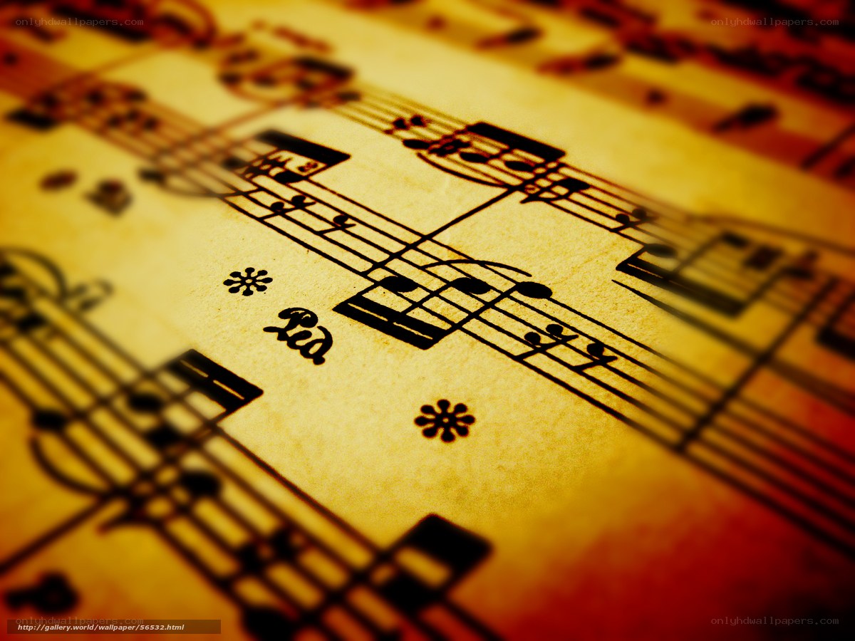 sheet music with musical notes