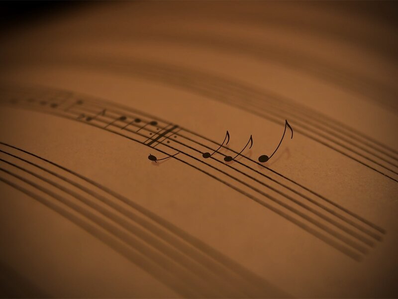 sheet music with notes