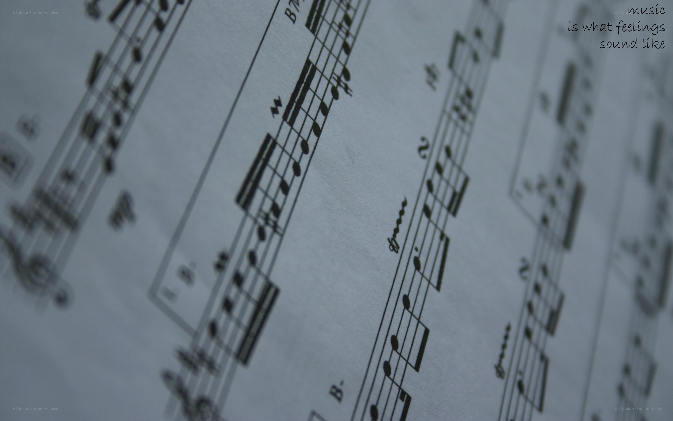 sheet music with quote