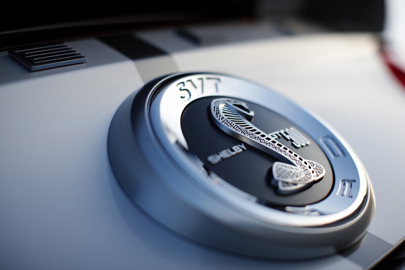 Shelby GT500 emblem close-up