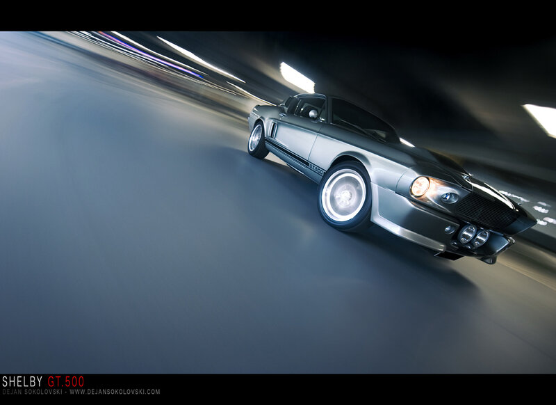 Shelby GT500 in motion