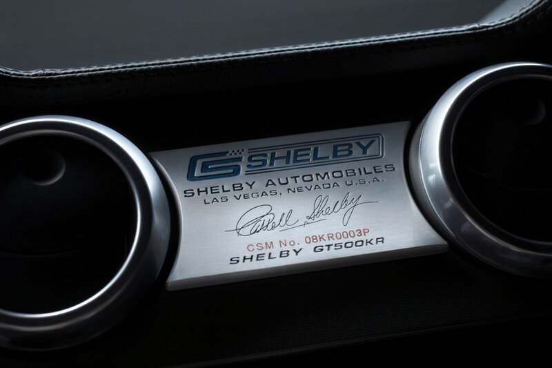 Shelby GT500KR plaque